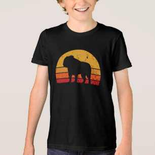 Camiseta Triblenda Bulldog Fun Retro Vintage Sunset