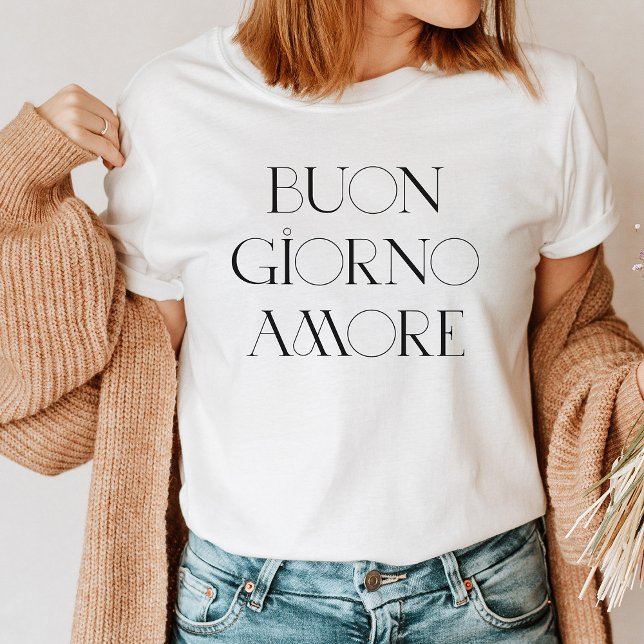 Camiseta Triblenda Buongiorno Amore | Elegante escritura italiana mod (Subido por el creador)