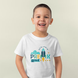 Camiseta Triblenda Buque de cohete Blast Off Graduated Pre-K Clase 20