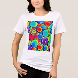 Camiseta Triblenda Burbujas de Arcoíris