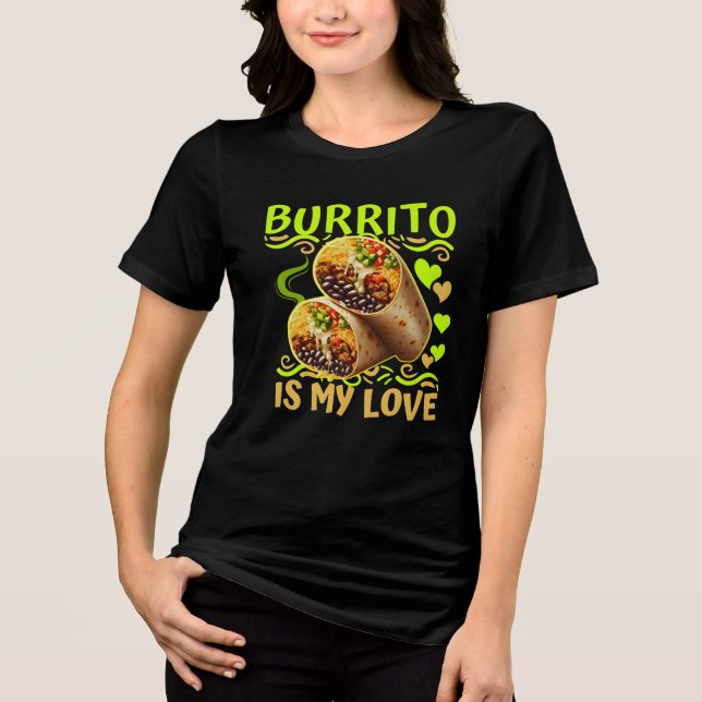 Camiseta Triblenda burrito es mi amor (Anverso)