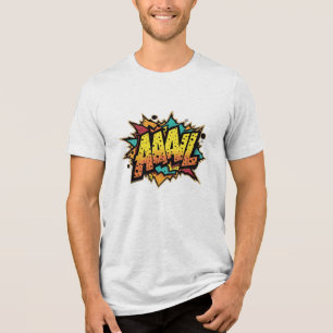 Camiseta Triblenda "Burst de historietas: ¡AAAL! Bella+Canvas