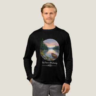 Camiseta Triblenda Buscar la paz en el viaje - Arte Tranquil a orilla