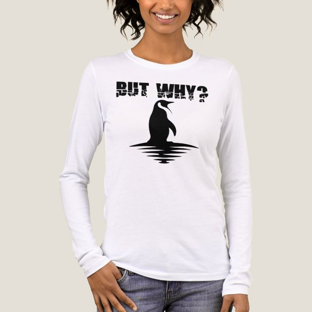 Camiseta Triblenda But Why Penguin, Penguin Walking Graphic (Anverso)
