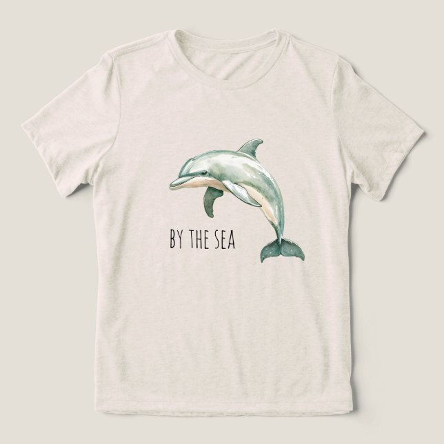 Camiseta Triblenda By the sea dolphin (Diseño delantero )