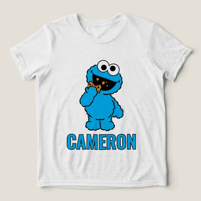 Camiseta Triblenda C es para Cookie Monster (Diseño delantero )