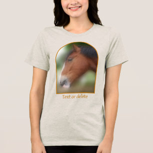 Camiseta Triblenda Caballo De Raza Shire Personalizado Hermoso