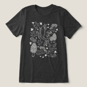 Camiseta Triblenda Cabaña Antigua Frogs Hongos Witchy Goth