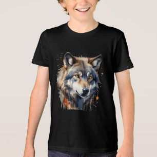 Camiseta Triblenda Cabeza de lobo Vida salvaje Naturaleza Arte Animal
