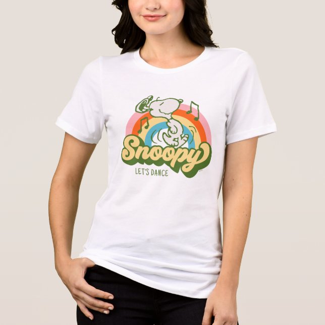 Camiseta Triblenda Cacahuetes | Arcoiris musical Snoopy (Anverso)