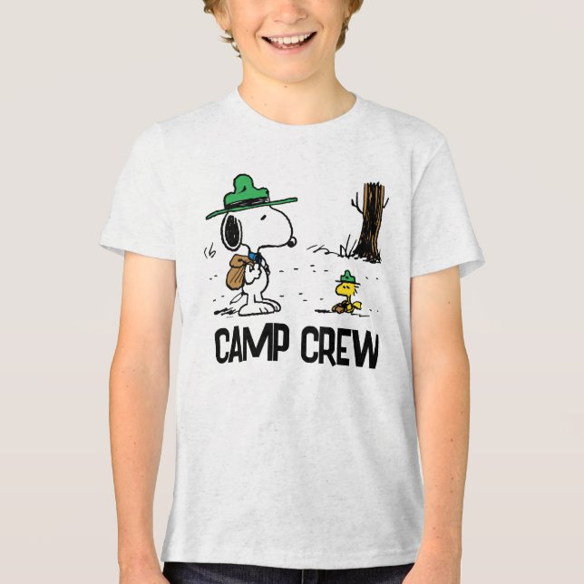 Camiseta Triblenda Cacahuetes | Camping Snoopy & Woodstock (Anverso)