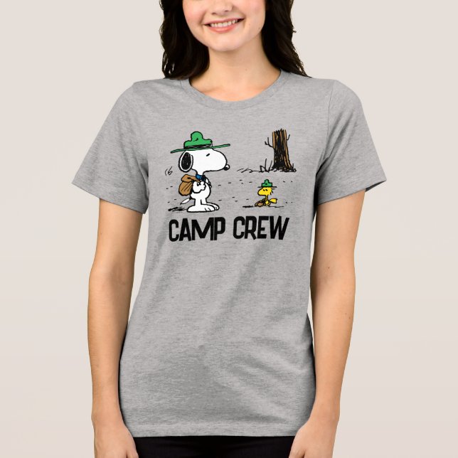 Camiseta Triblenda Cacahuetes | Camping Snoopy & Woodstock (Anverso)