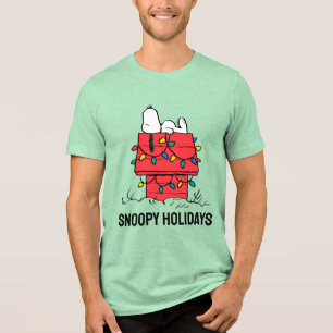 Camiseta Triblenda Cacahuetes   Casa de perros de Snoopy con luces