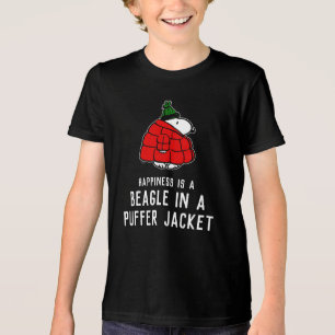 Camiseta Triblenda Cacahuetes Chaqueta Snoopy Red Puffer