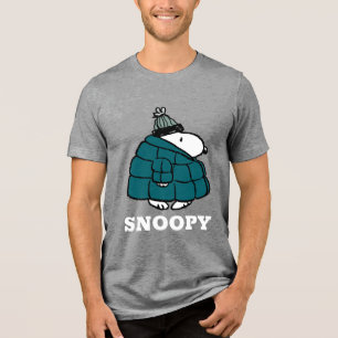 Camiseta Triblenda Cacahuetes Chaqueta Snoopy Winter Puffer