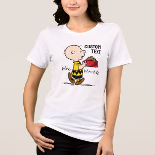 Camiseta Triblenda Cacahuetes Charlie Brown con plato de Snoopy