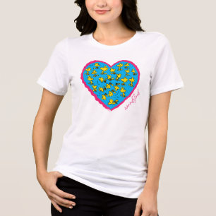 Camiseta Triblenda Cacahuetes Corazón azul de Woodstock