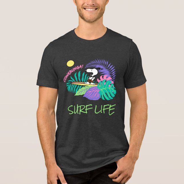 Camiseta Triblenda Cacahuetes | Cowabunga Snoopy (Anverso)
