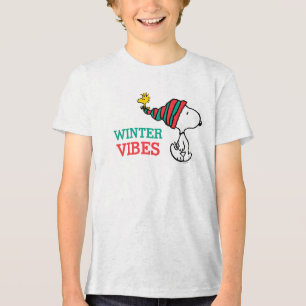 Camiseta Triblenda Cacahuetes   Deseos cálidos de Snoopy y Woodstock