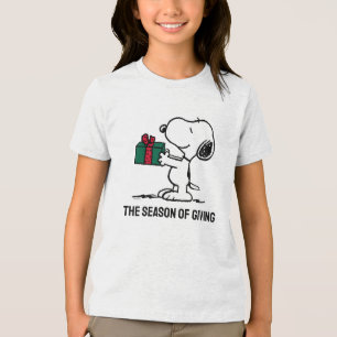 Camiseta Triblenda Cacahuetes   Entrega de Navidades Snoopy
