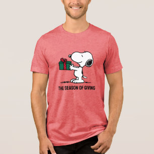 Camiseta Triblenda Cacahuetes   Entrega de Navidades Snoopy