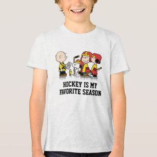 Camiseta Triblenda Cacahuetes   Entrenador de hockey Charlie Brown