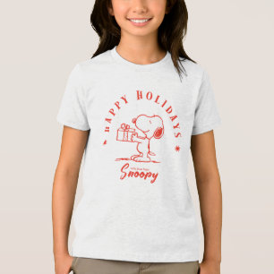 Camiseta Triblenda Cacahuetes Felices vacaciones de Snoopy