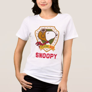 Camiseta Triblenda Cacahuetes   Insignia Snoopy Flying Ace
