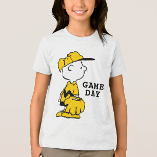 Camiseta Triblenda Cacahuetes   Juego de béisbol Charlie Brown