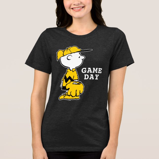 Camiseta Triblenda Cacahuetes | Juego de béisbol Charlie Brown (Anverso)