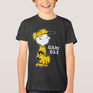 Camiseta Triblenda Cacahuetes   Juego de béisbol Charlie Brown