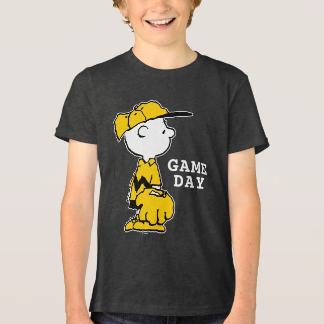 Camiseta Triblenda Cacahuetes | Juego de béisbol Charlie Brown (Anverso)