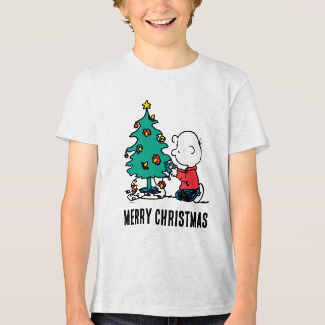 Camiseta Triblenda Cacahuetes | Luces de Navidades de Charlie Brown (Anverso)