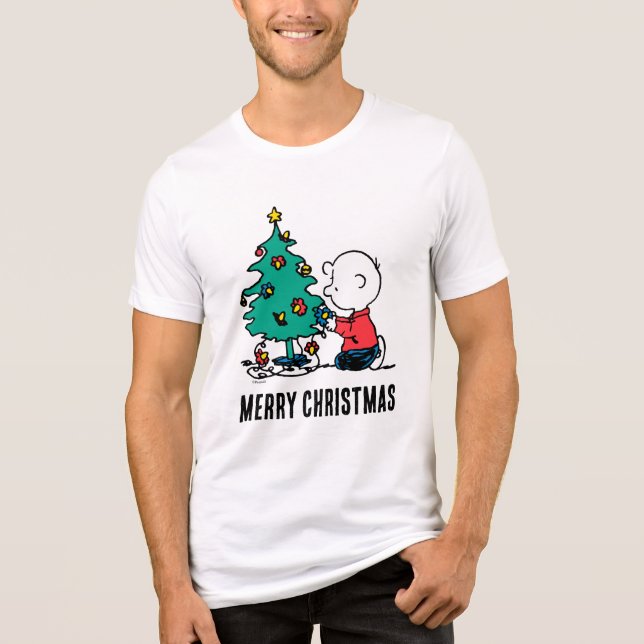 Camiseta Triblenda Cacahuetes | Luces de Navidades de Charlie Brown (Anverso)