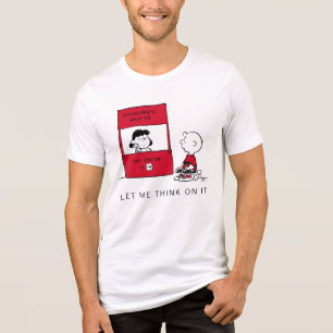Camiseta Triblenda Cacahuetes Lucy da consejos a Charlie Brown