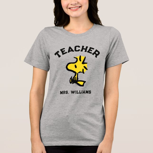 Camiseta Triblenda Cacahuetes | Maestra de Woodstock con visión de fu (Anverso)