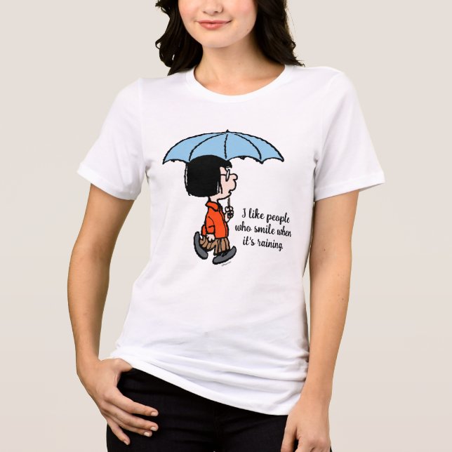 Camiseta Triblenda Cacahuetes | Marcie Under the Umbrella (Anverso)