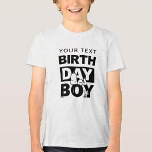 Camiseta Triblenda Cacahuetes Personalizados   Snoopy Cumpleañero