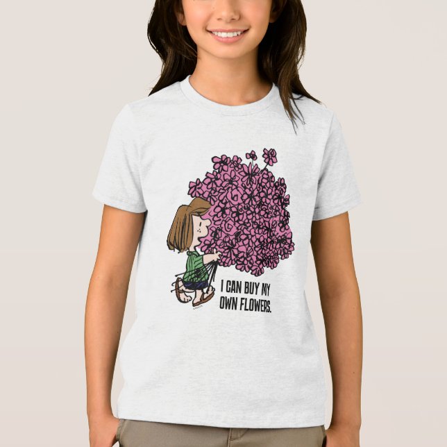 Camiseta Triblenda Cacahuetes | Pimentín Patty Pink Bouquet (Anverso)