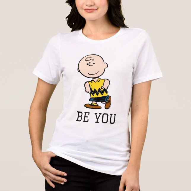 Camiseta Triblenda Cacahuetes | Retrato de Charlie Brown (Anverso)