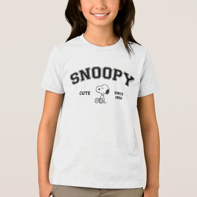 Camiseta Triblenda Cacahuetes | Snoopy Añadir tu nombre (Anverso)