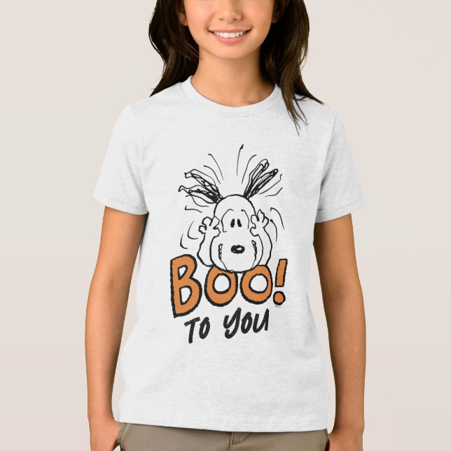 Camiseta Triblenda Cacahuetes | Snoopy Boo (Anverso)