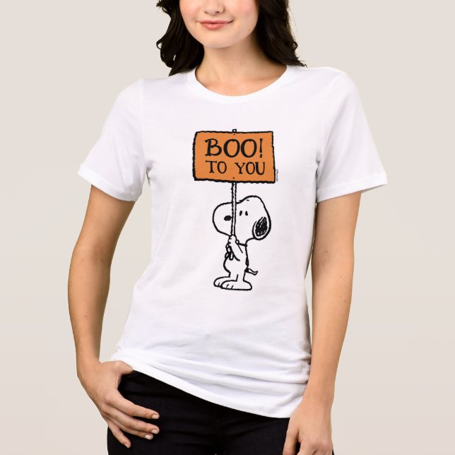 Camiseta Triblenda Cacahuetes | Snoopy Boo! (Anverso)