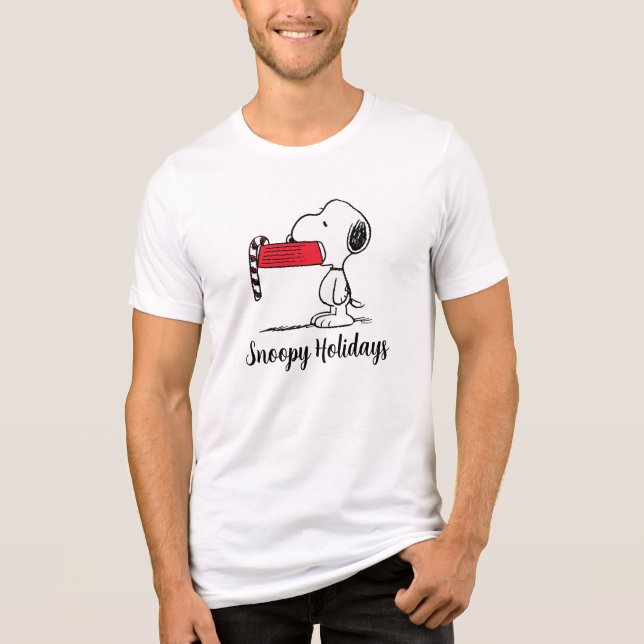 Camiseta Triblenda Cacahuetes | Snoopy Candy Cane Food Dish (Anverso)