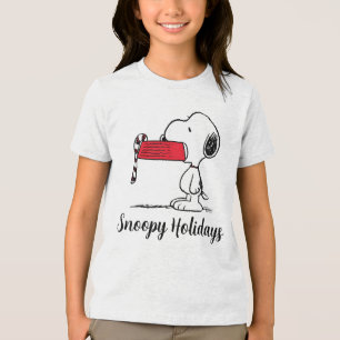 Camiseta Triblenda Cacahuetes Snoopy Candy Cane Food Dish