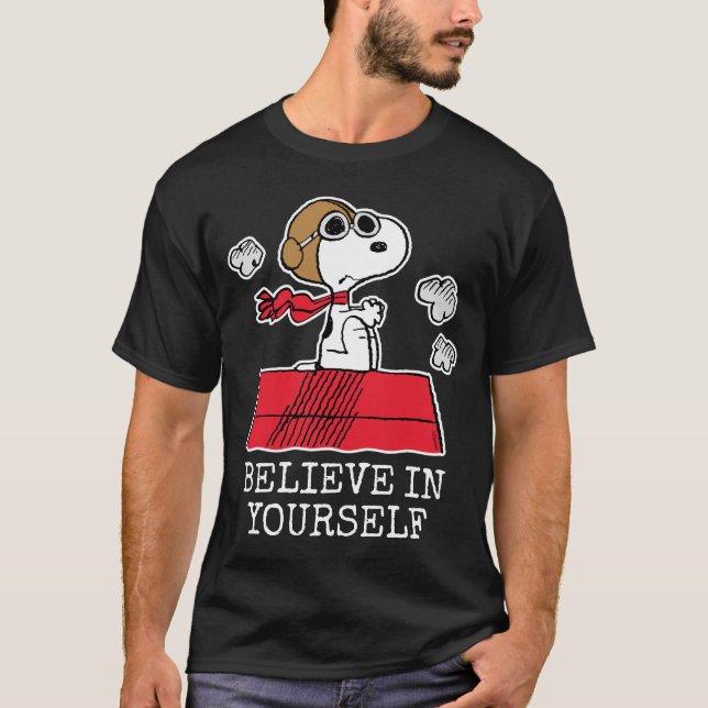 Camiseta Triblenda Cacahuetes| Snoopy el As Volador (Anverso)