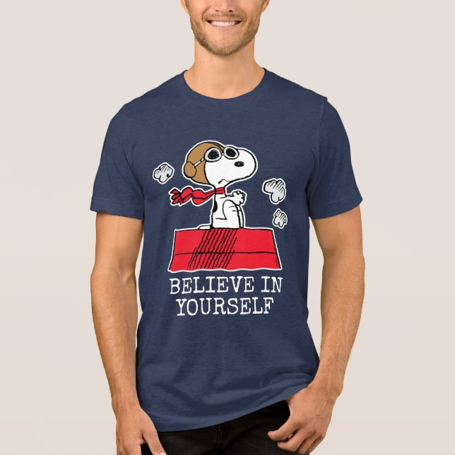 Camiseta Triblenda Cacahuetes| Snoopy el As Volador (Anverso)