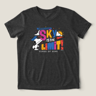 Camiseta Triblenda Cacahuetes Snoopy El Cielo Es El Límite Graduación