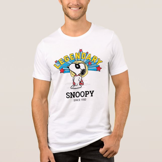 Camiseta Triblenda Cacahuetes | Snoopy es legendario (Anverso)