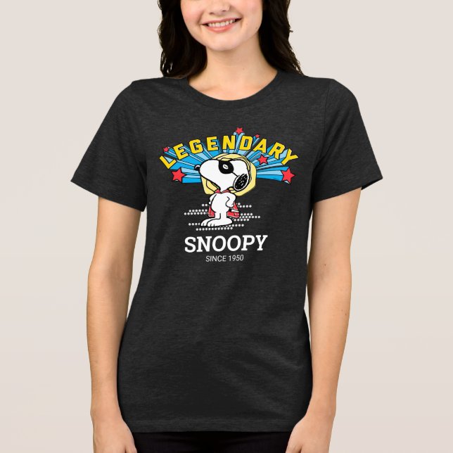 Camiseta Triblenda Cacahuetes | Snoopy es legendario (Anverso)